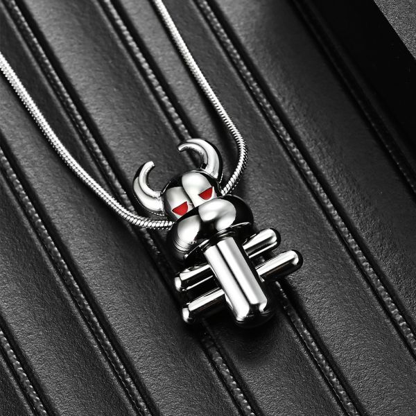 Floral Designs Sheep Shape Cast Pendant Square Pearl Box Chain Necklaces for Men Provide Mould Making And Making Service