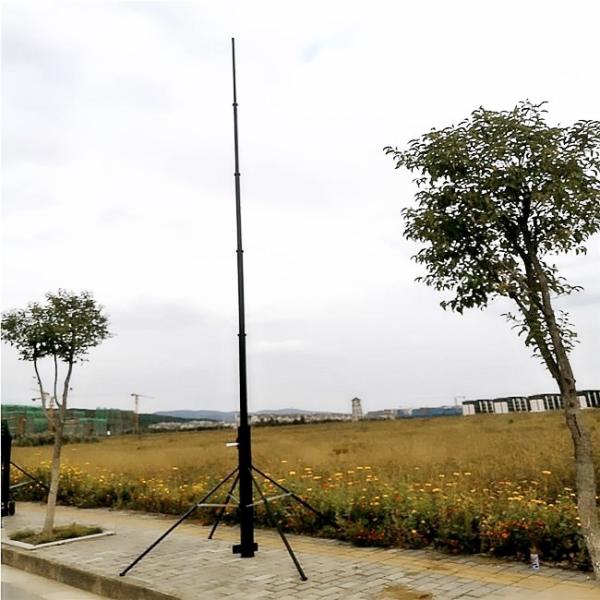 Mastro exterior Polo da fotografia aérea do mastro de 30Ft 9M Customized Aluminium Telescopic