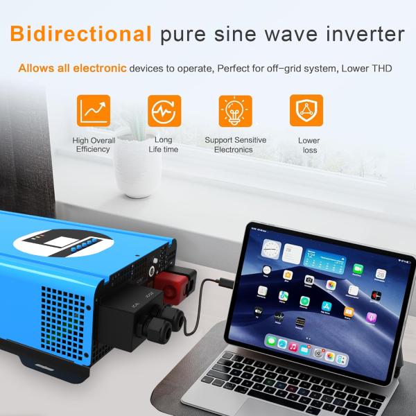 3000 Watt Bidirectional DC AC Inverter 12V Dc To AC 220V Ups Power Inverter 50/60HZ