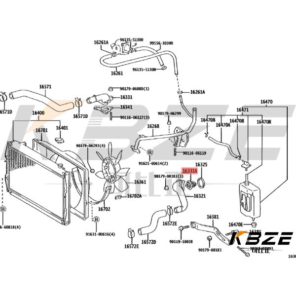 KBZE HINO N04C ENGINE PART 82°C THERMOSTAT SZ910-46039 FOR HINO 300 TRUCK