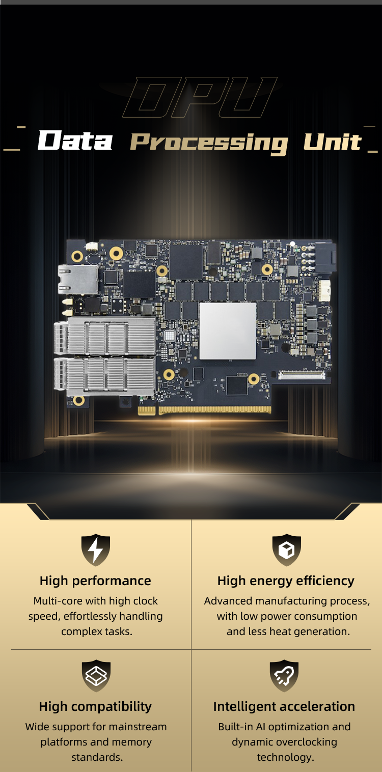 Bluefield-3 DPU Data Processing Unit 400Gb/S Data Center Accelerator Card With 16 Core ARM CPU