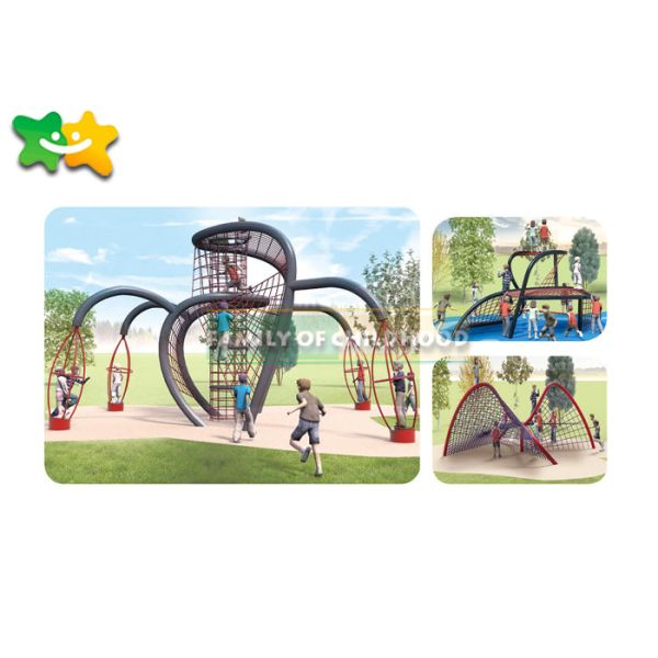 Смешной взбираясь дизайн форм чистого на открытом воздухе оборудования парка атракционов множественный