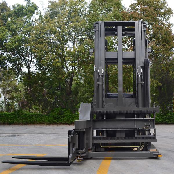 1.5 Ton 3 Ways Electric Pallet Stacker Locked Rear Axle For Narrow Aisle