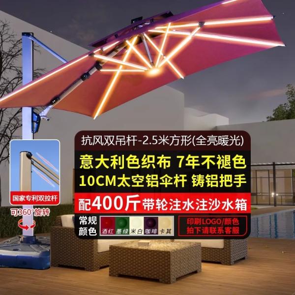 Outdoor Patio Umbrella Large Garden Sunshade For Terrace Balcony Courtyard And Open Spaces Roman Style