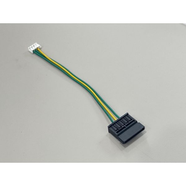 SATA power to 4-pin PCB connector wire cable, signal and power transmission harness, female terminals, customized pitch cable for server, industrial control and automotive devices