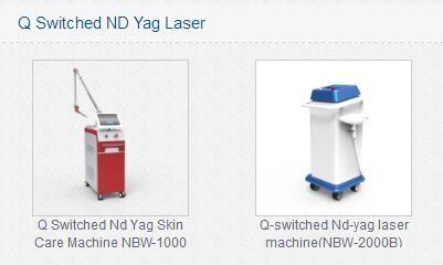 Nubway imported 1 - 10Hz adjustable frequency 1064nm / 532nm nd yag q-switch laser tattoo removal equipment