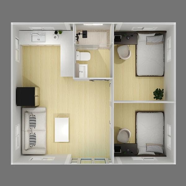 Maison container moderne extensible, mobile et préfabriquée, prête à emménager, 40 pieds, 20 pieds, 2, 3, 4, 5 chambres, villa préfabriquée, maison portable