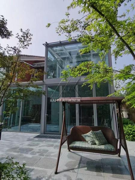 Thermal Insulation Sliding Frame Aluminum Door Profile 2.5mm For Patio Glass Bi Folding Doors