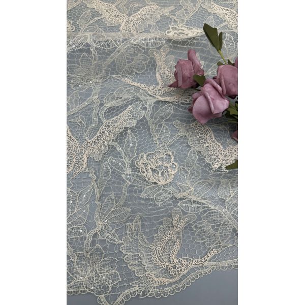 Beauty Colorful Embroidered Lace Sequin Lace Hollow-up Design Wedding for Gowns