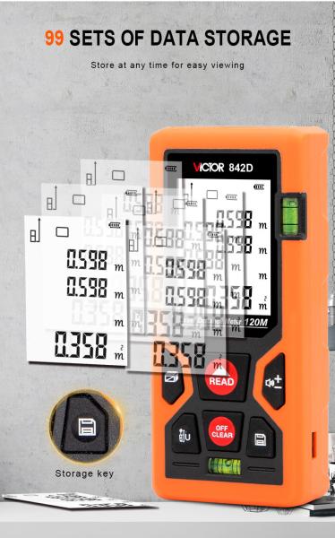 Finder Trena 100m 120m Laser Distance Meter 1.5V AAA Tape Rangefinder