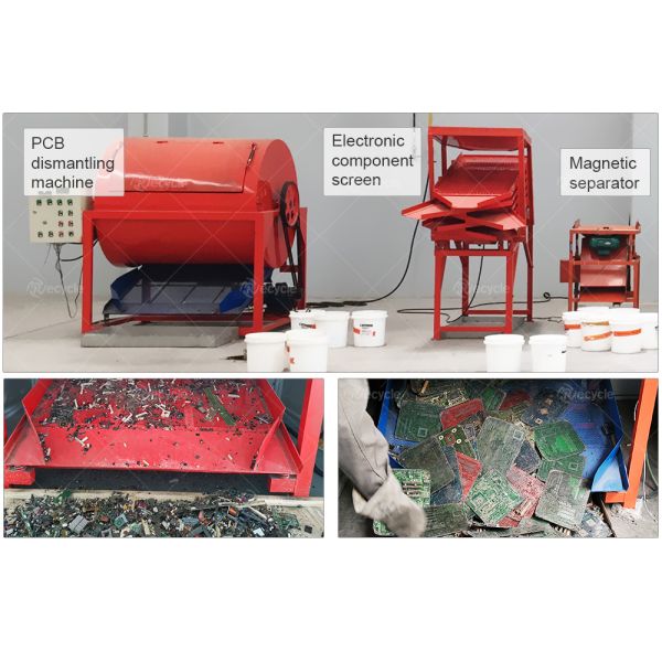 Hot Sale Electronic Component Dismantling Machine / Pcb Recycling Machine / Waste Decomposer Machine Pcb Recycling For Export