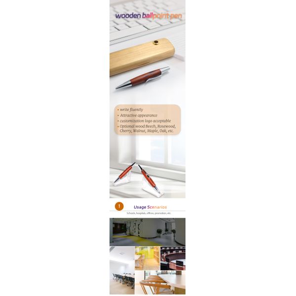 Top Grade Executive Maple Wood Ballpoint  Pen for Office Gifts