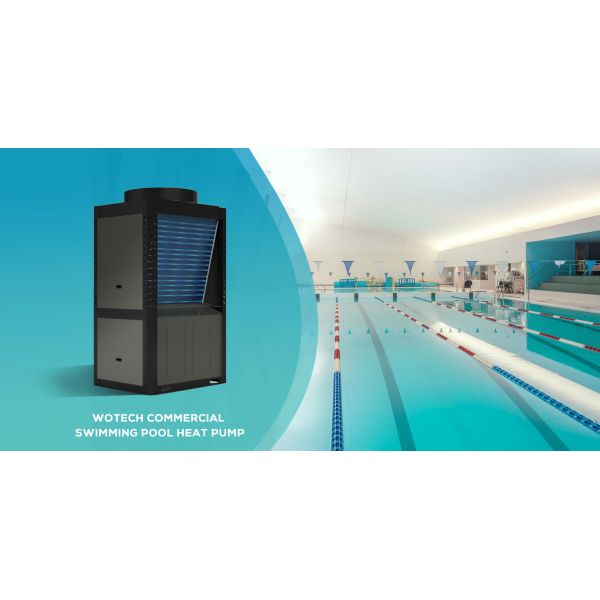 Дисплейный инвертор коммерческий бассейн тепловой насос Wotech 80Kw R32