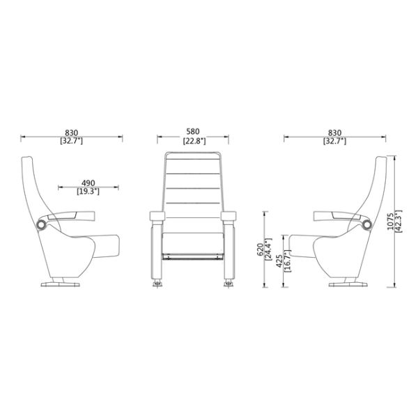 ИМАС роскошные качания места кино назад коммерчески, кинотеатр предводительствуют Ретрактабле держатель чашки