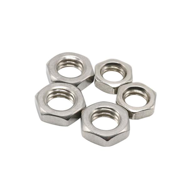 M5 M6 M8 M10 M12 M14 M16 GB6172 304 A2-70 Stainless Steel Flat Hex Hexagon Thin Nut Jam Nut