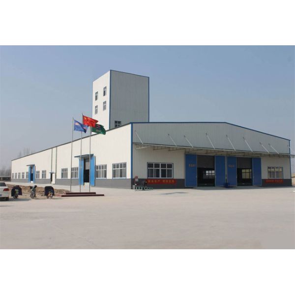 Light Steel Prefab Auxiliary Equipment Steel Warehouse For Animal Feed Plant