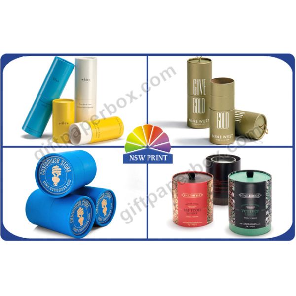 Tea / Cosmetic / Skincare Paper Packaging Tube / Luxury Recycled Custom Paper Tubes
