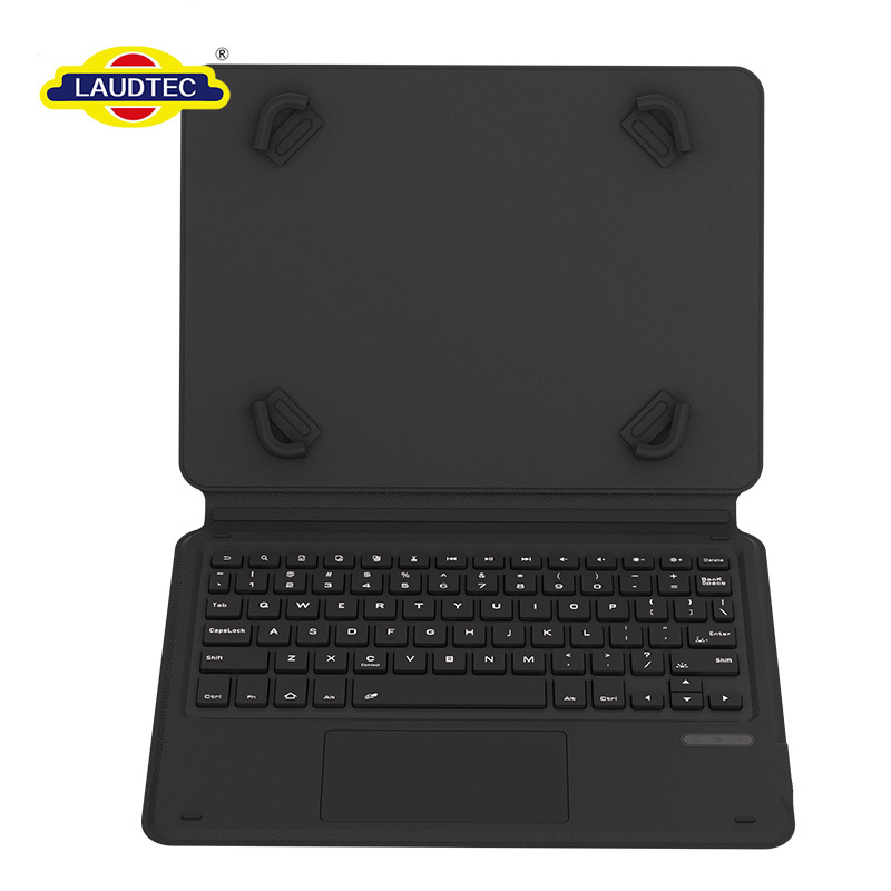 Universal PU Leather Keyboard Folio 78 Keys with Touchpad & Pencil Slot for 10-11 iPad 10/iPad A16/iPad Air /iPad Pro