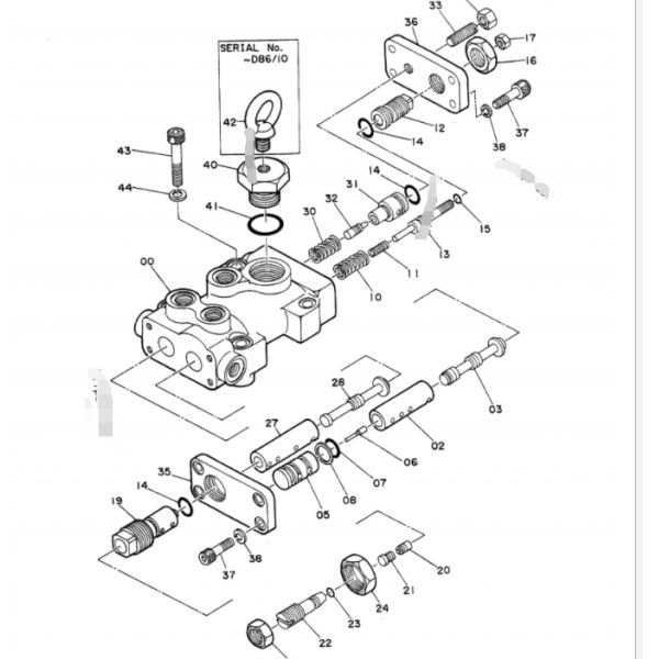 Части 19070528 регулятора экскаватора EX200 HPV116 Хитачи запасные
