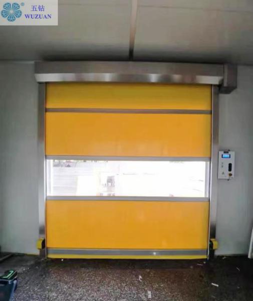                  European Standard Well Sealing PVC High Speed Radar Rolling Shutter Door with Visual Window             
