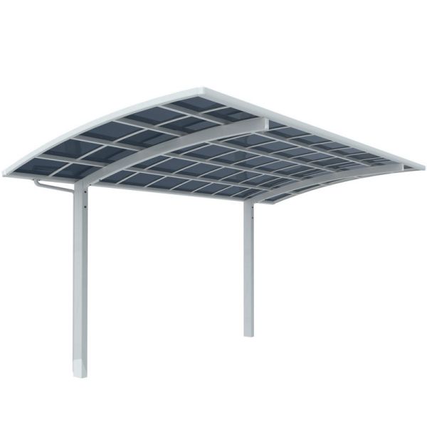 Rectangular Aluminum Alloy Carport Featuring UV Protection Ideal for Outdoor Vehicle Shelter and Long Lasting Durability