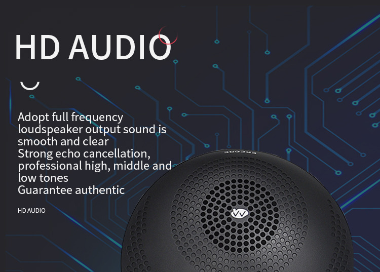 Professional Conference Microphone SQ-M13B 2.4G Wireless Omnidirectional Microphone, 360 Degree Pickup, High Definition Audio, and Noise Reduction