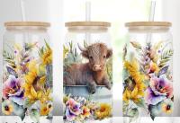 UV DTF16oz cup stickers holographic cup stickers pen stickers cartoon stickers popular patterns
