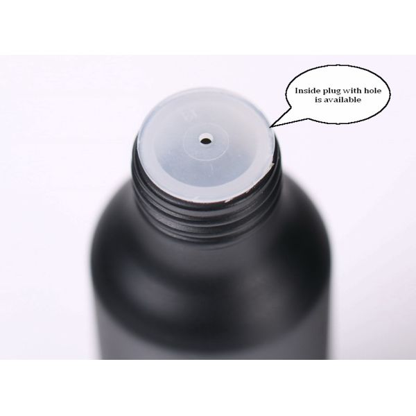 Black Aluminum Spray Bottle Pump Empty For Cosmetic Essential Oil Durable
