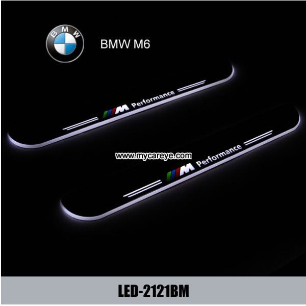 BMW M6 car led door courtesy light logo projector sill door pedal