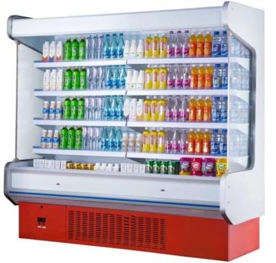LED Lighting Shop Display Freezer Electricity Saving Intelligent Temperature Control