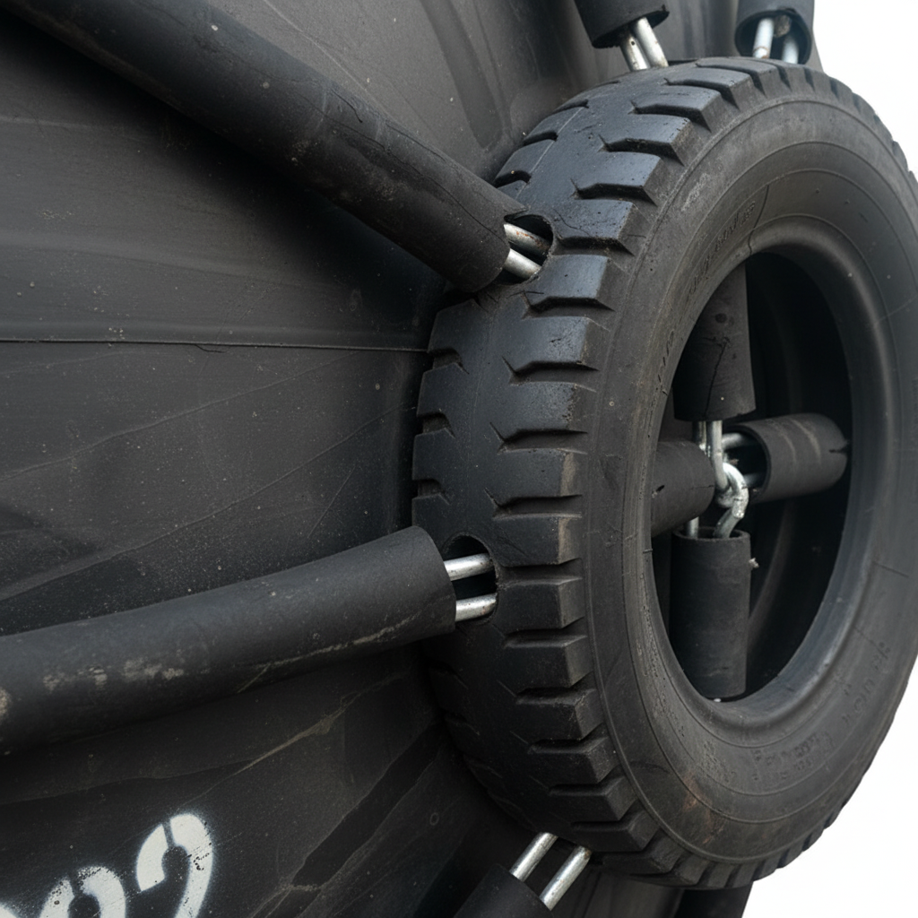 Qingdao CCS Certificate Durable Marine Floating Rubber Fender 2.0*4.0M for Boat Jetty Wharf