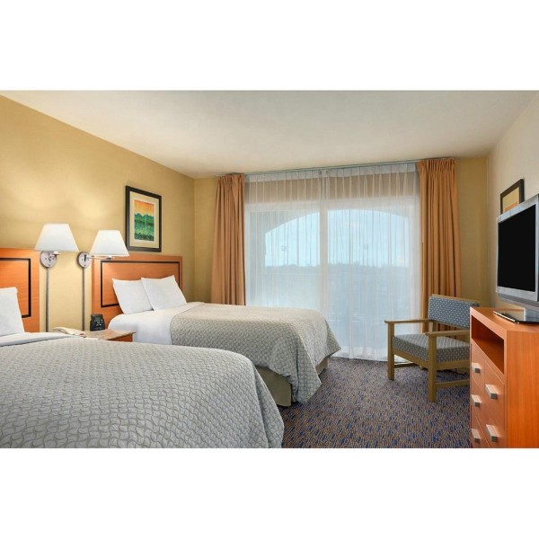Embassy Suites by Hilton Boutique Quality Standard Hotel Furniture Room Set Queen Bed Solid Wood Modern Hotel Bedroom Furniture