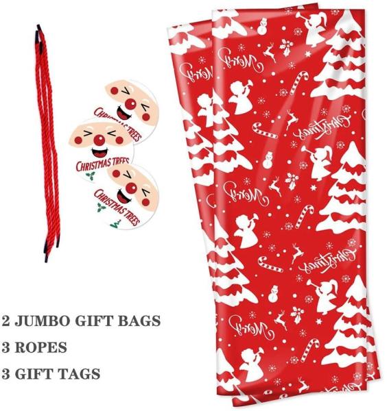 36X44 Plastic Christmas Gift Bags For Festival Packing