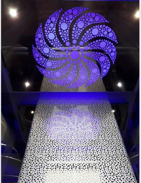 Interior Decorative Elevator Stainless Steel Sheet Etching Ceiling Door 304 201
