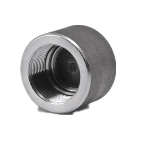 Forged Steel Pipe Fittings Stainless Steel Socket Weld Cap / Threaded Cap
