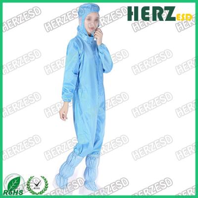 ESD Lab Zip Up Hooded Anti Static Jumpsuit Coverall