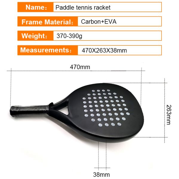 Carbon Fiber Paddle Racket Personalized Beach Tennis Paddle Racquets Customized Design