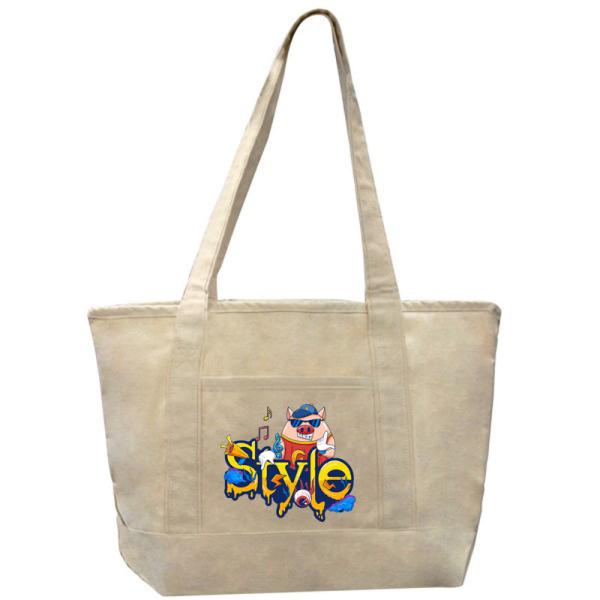 Logo personnalisé Sac à main en coton biologique en coton recyclé Sac en toile de coton Sac à corde