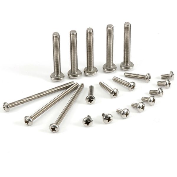 Stainless Steel Pan Head Phillips Screws DIN7985 Stainless Steel Cross Recessed Pan Head Screws