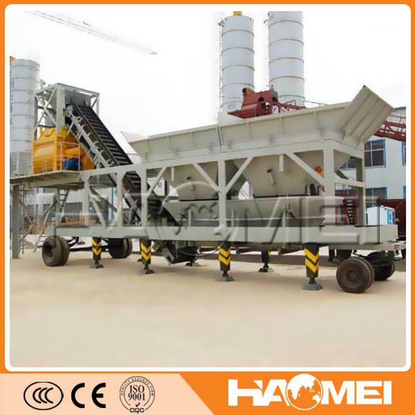 2015 Hot Selling YHZS25 Mobile Ready Mix Concrete Mixing Plant With Best Price