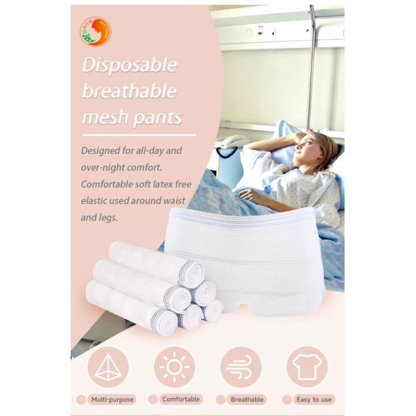 Il faut avoir un hôpital pour effectuer une chirurgie Voyage Lavable Respirable Undies Maternité Maillage sous-vêtements de post-partum culotte