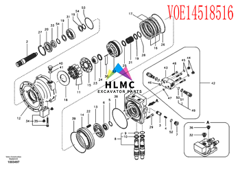 Excavator Hydraulic Parts Excavator EC210 EC210B EC240B EC290 Swing Motor Relief Valve SA8230-27400 14518516 