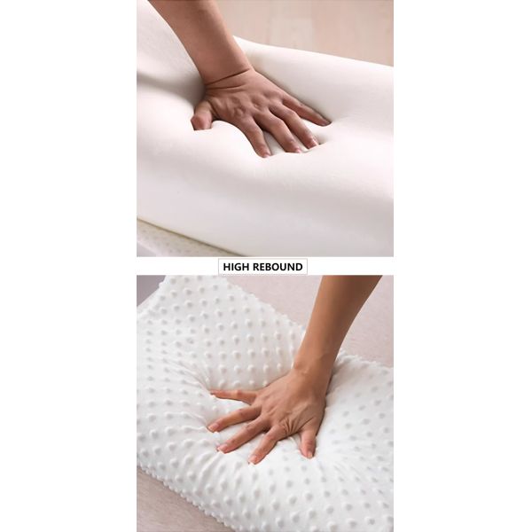 Bedroom Soft Contoured Orthopedic Pillow Skin Friendly Pillows And Mattresses