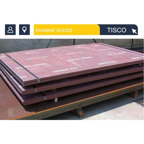 Tisco Carbon Wear Resistant Steel Sheet ASTM 9mm 12mm Coated Surface