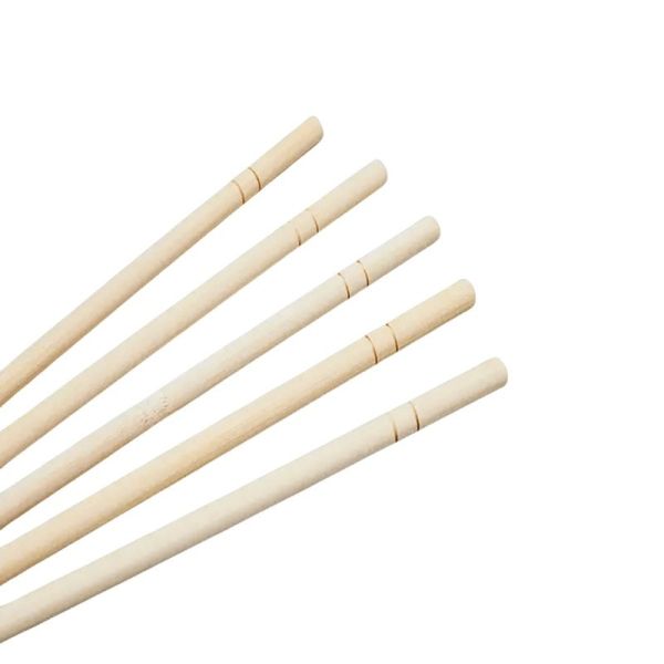 Round Disposable Bamboo Chopsticks Natural Color and Eco-Friendly for Household/Restaurant/Hotel