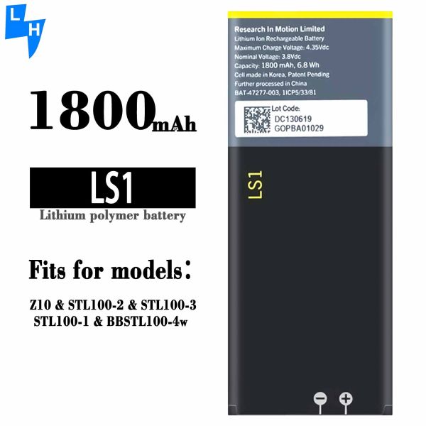 1800mAh Replacement Mobile Phone Battery for BlackBerry Z10 STL100-2 STL100-3 STL100-1