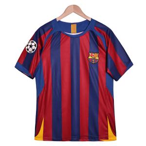 Barcelona 2005-2006 Season No. 10 Home Retro Jersey Supports Group Customization