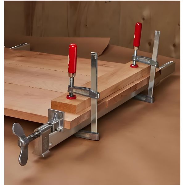 Heavy Duty 10-Inch F Clamp with Non-Slip Grip and Reinforced Cast Iron Body