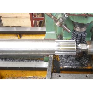 Custom Made Straight Sided Spline Gear Shaft AISI 4140 Steel with Spline Milling and Grinding