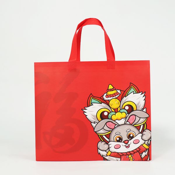 Reusable Tote Bags Laminated Recycle Non Woven Polypropylene Bags For New Year
